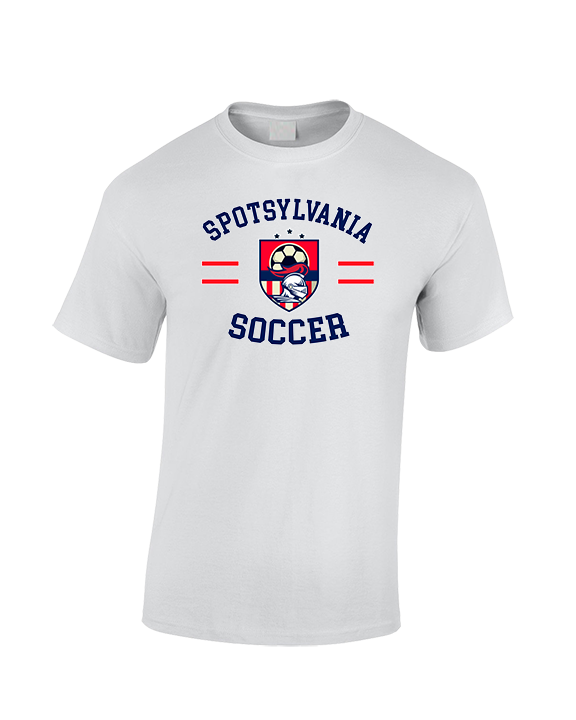 Spotsylvania HS Girls Soccer Curve - Cotton T-Shirt