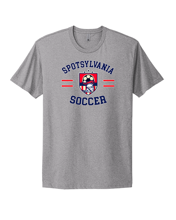 Spotsylvania HS Girls Soccer Curve - Mens Select Cotton T-Shirt