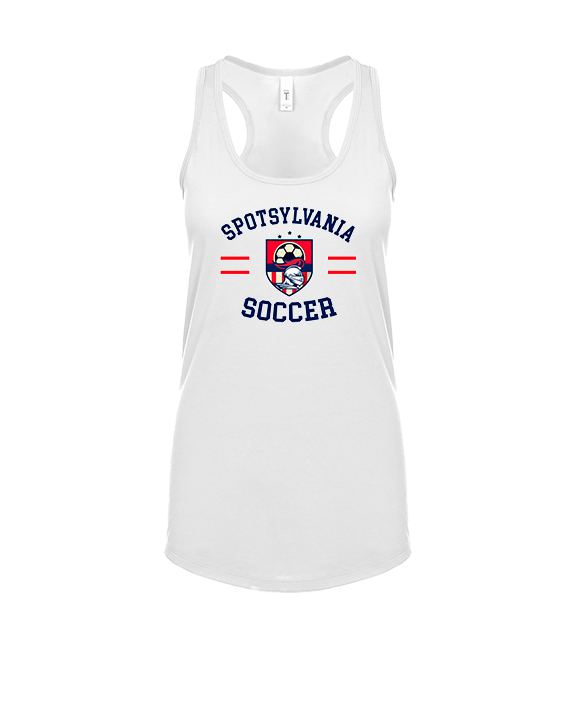 Spotsylvania HS Girls Soccer Curve - Womens Tank Top