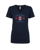 Spotsylvania HS Girls Soccer Curve - Womens Vneck