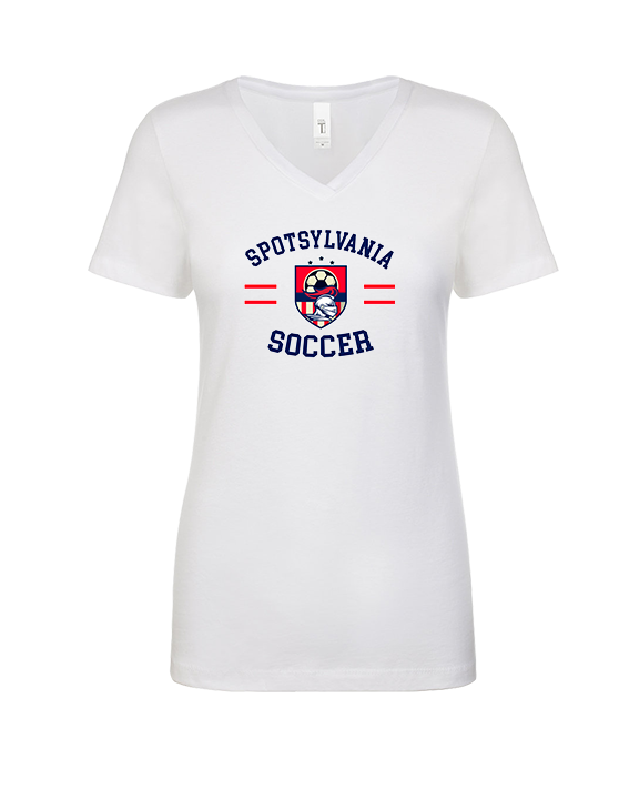 Spotsylvania HS Girls Soccer Curve - Womens Vneck