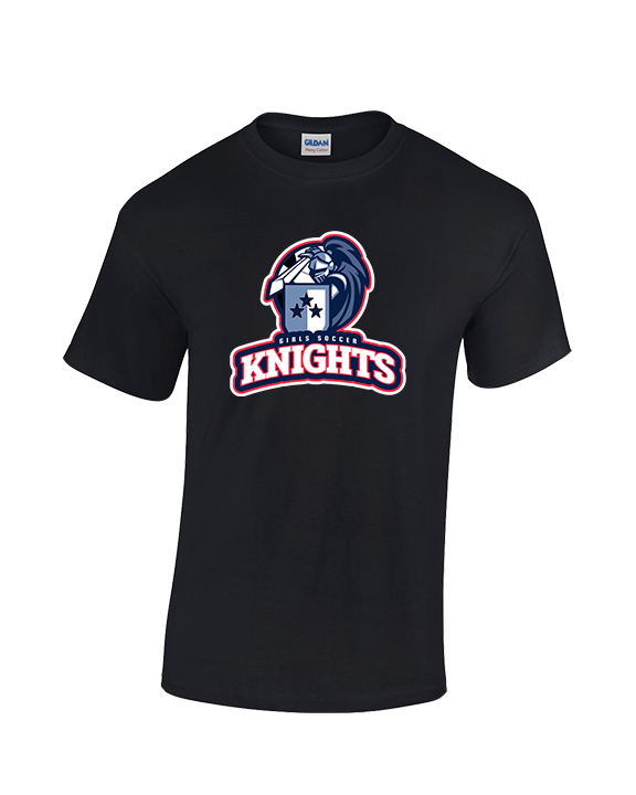 Spotsylvania HS Girls Soccer Knights Logo 01 - Cotton T-Shirt