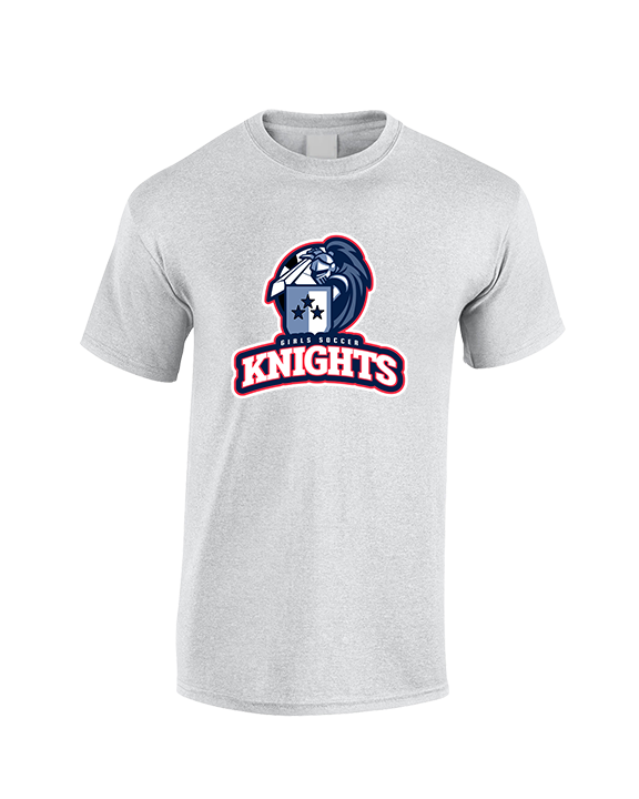 Spotsylvania HS Girls Soccer Knights Logo 01 - Cotton T-Shirt