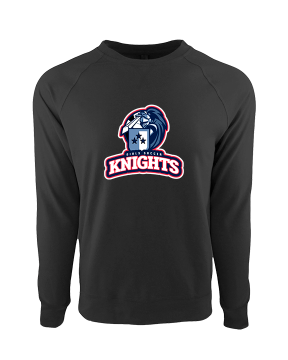 Spotsylvania HS Girls Soccer Knights Logo 01 - Crewneck Sweatshirt