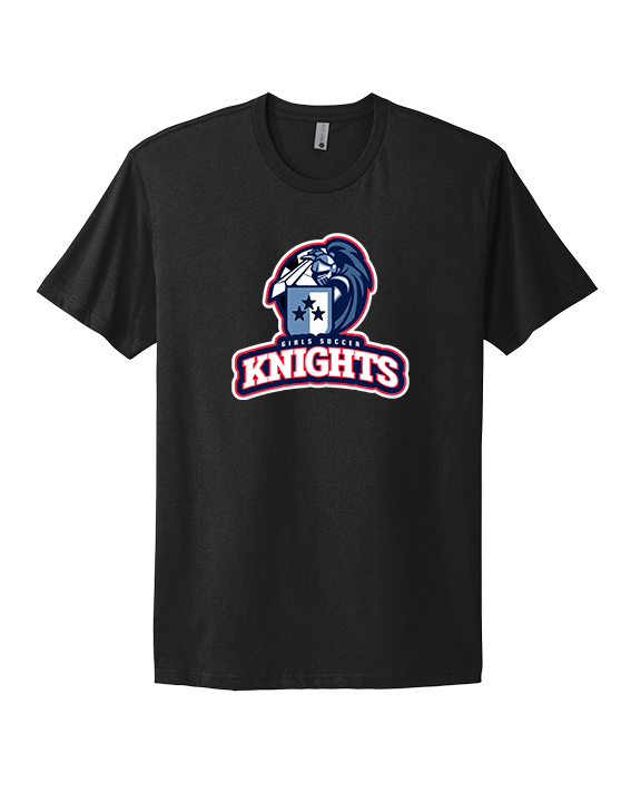 Spotsylvania HS Girls Soccer Knights Logo 01 - Mens Select Cotton T-Shirt