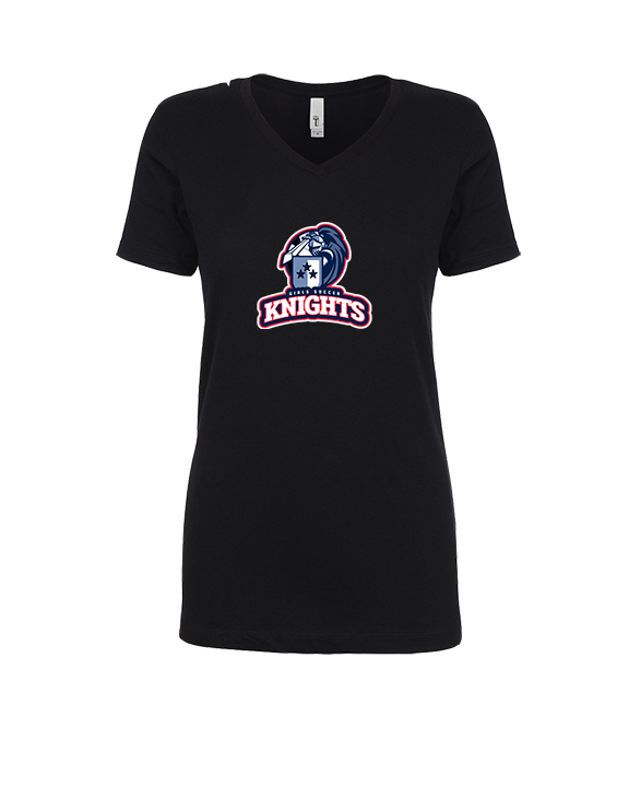 Spotsylvania HS Girls Soccer Knights Logo 01 - Womens V-Neck