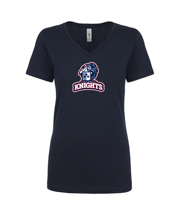 Spotsylvania HS Girls Soccer Knights Logo 01 - Womens V-Neck