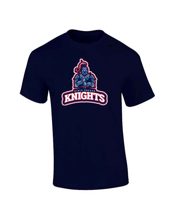 Spotsylvania HS Girls Soccer Knights Logo 02 - Cotton T-Shirt