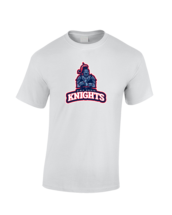 Spotsylvania HS Girls Soccer Knights Logo 02 - Cotton T-Shirt