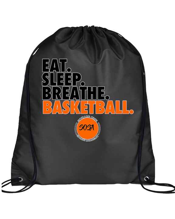 Square One Sports Academy Basketball Eat Sleep - Drawstring Bag