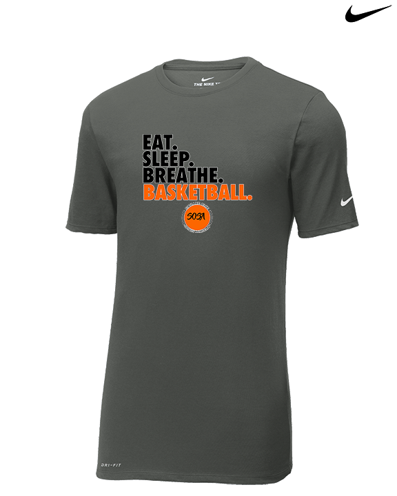 Square One Sports Academy Basketball Eat Sleep - Mens Nike Cotton Poly Tee