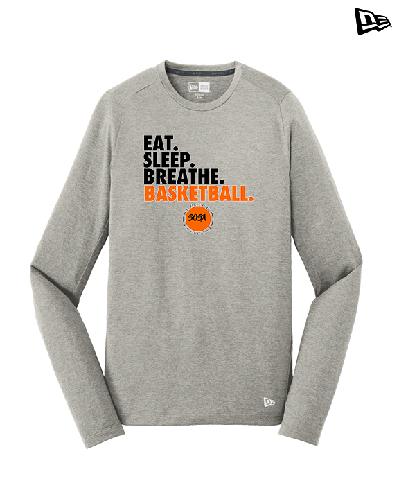 Square One Sports Academy Basketball Eat Sleep - New Era Performance Long Sleeve