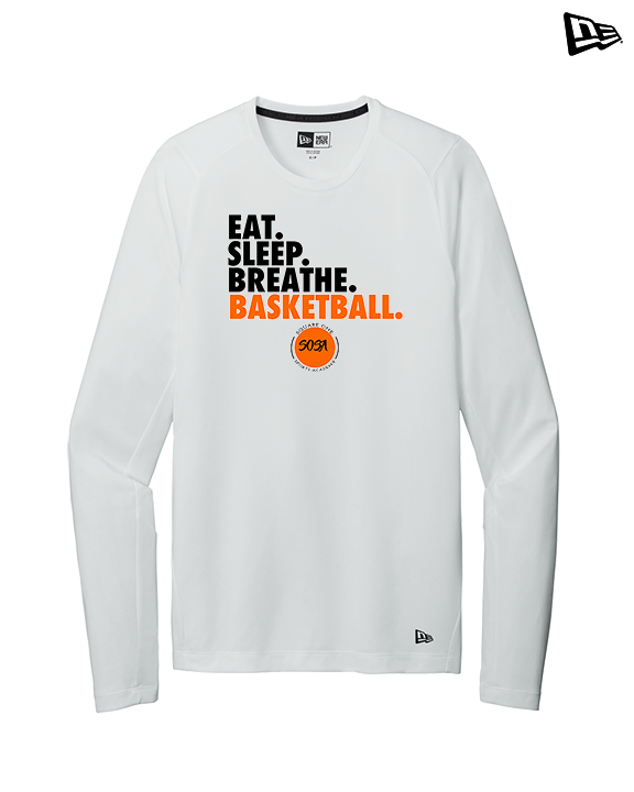 Square One Sports Academy Basketball Eat Sleep - New Era Performance Long Sleeve