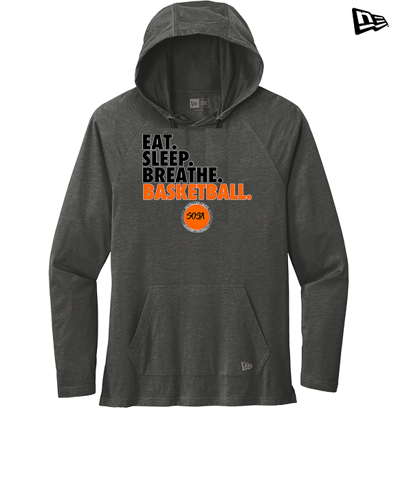 Square One Sports Academy Basketball Eat Sleep - New Era Tri-Blend Hoodie