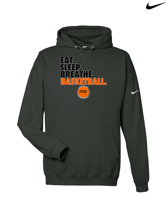 Square One Sports Academy Basketball Eat Sleep - Nike Club Fleece Hoodie