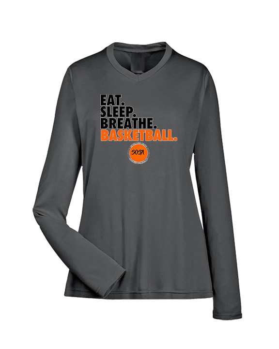 Square One Sports Academy Basketball Eat Sleep - Womens Performance Longsleeve