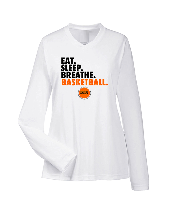 Square One Sports Academy Basketball Eat Sleep - Womens Performance Longsleeve
