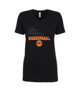 Square One Sports Academy Basketball Eat Sleep - Womens Vneck