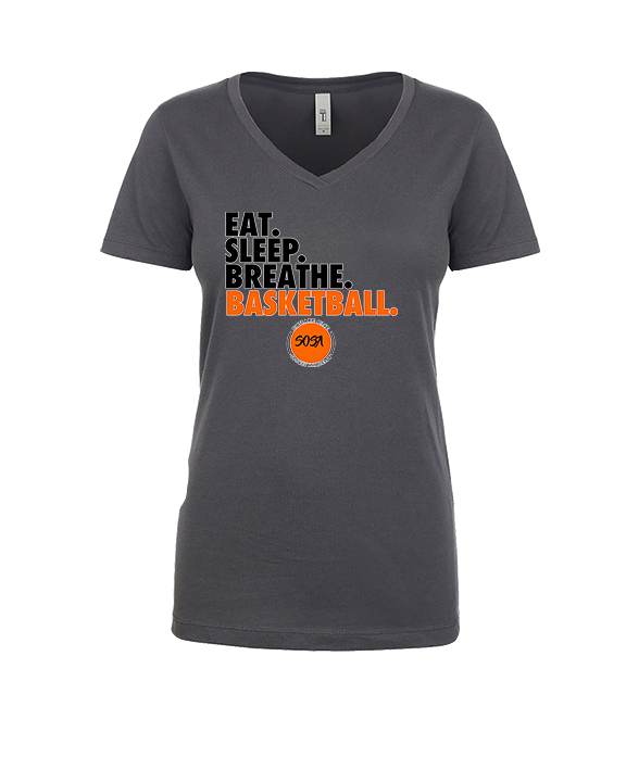 Square One Sports Academy Basketball Eat Sleep - Womens Vneck