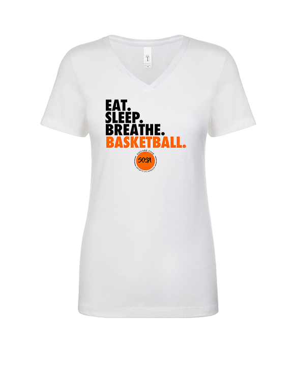 Square One Sports Academy Basketball Eat Sleep - Womens Vneck