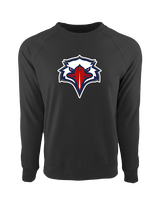 St. Lucie West Centennial HS Flag Football Eagle Head - Crewneck Sweatshirt