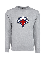 St. Lucie West Centennial HS Flag Football Eagle Head - Crewneck Sweatshirt