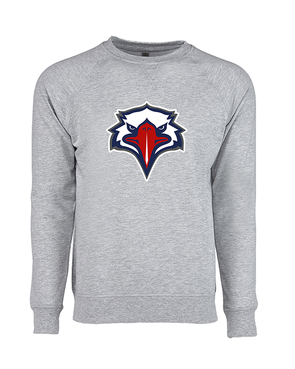 St. Lucie West Centennial HS Flag Football Eagle Head - Crewneck Sweatshirt