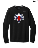 St. Lucie West Centennial HS Flag Football Eagle Head - Mens Nike Crewneck