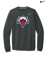 St. Lucie West Centennial HS Flag Football Eagle Head - Mens Nike Crewneck