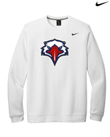 St. Lucie West Centennial HS Flag Football Eagle Head - Mens Nike Crewneck