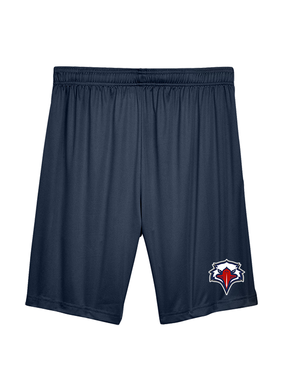 St. Lucie West Centennial HS Flag Football Eagle Head - Mens Training Shorts with Pockets