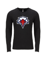 St. Lucie West Centennial HS Flag Football Eagle Head - Tri-Blend Long Sleeve