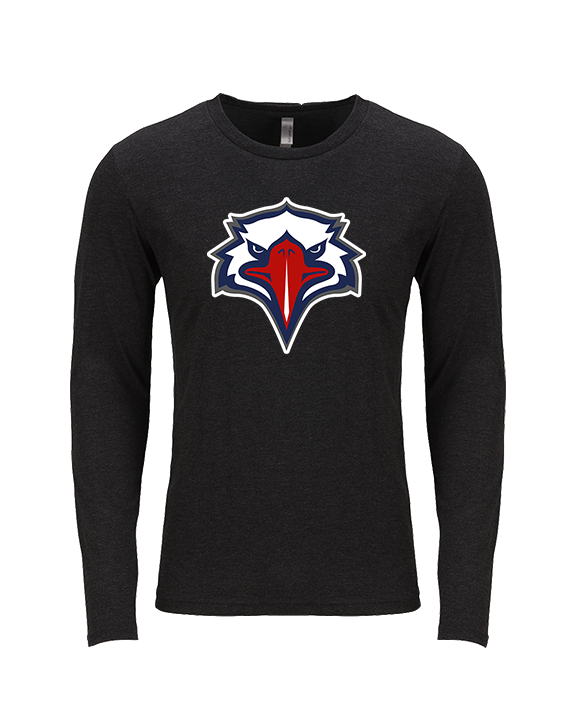 St. Lucie West Centennial HS Flag Football Eagle Head - Tri-Blend Long Sleeve
