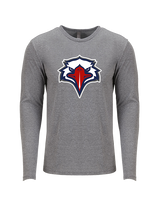 St. Lucie West Centennial HS Flag Football Eagle Head - Tri-Blend Long Sleeve
