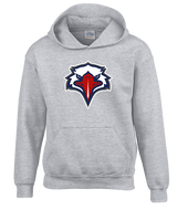 St. Lucie West Centennial HS Flag Football Eagle Head - Unisex Hoodie