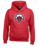 St. Lucie West Centennial HS Flag Football Eagle Head - Unisex Hoodie