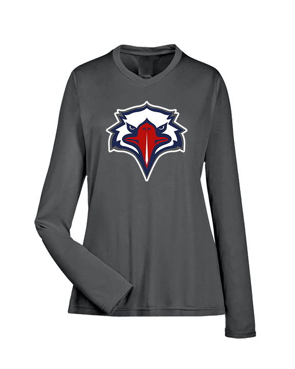 St. Lucie West Centennial HS Flag Football Eagle Head - Womens Performance Longsleeve