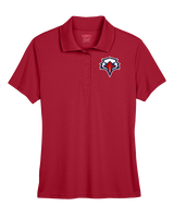 St. Lucie West Centennial HS Flag Football Eagle Head - Womens Polo