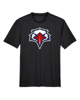 St. Lucie West Centennial HS Flag Football Eagle Head - Youth Performance Shirt