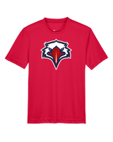St. Lucie West Centennial HS Flag Football Eagle Head - Youth Performance Shirt
