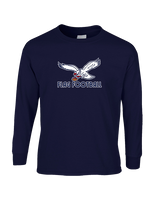 St. Lucie West Centennial HS Flag Football Full Logo - Cotton Longsleeve