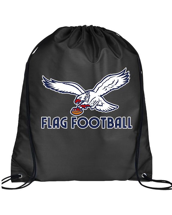 St. Lucie West Centennial HS Flag Football Full Logo - Drawstring Bag