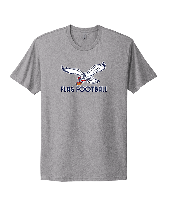 St. Lucie West Centennial HS Flag Football Full Logo - Mens Select Cotton T-Shirt