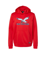 St. Lucie West Centennial HS Flag Football Full Logo - Oakley Performance Hoodie
