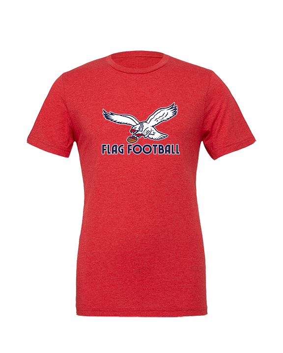 St. Lucie West Centennial HS Flag Football Full Logo - Tri-Blend Shirt