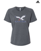 St. Lucie West Centennial HS Flag Football Full Logo - Womens Adidas Performance Shirt