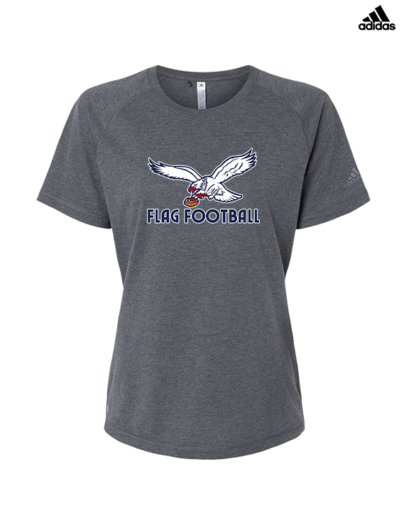 St. Lucie West Centennial HS Flag Football Full Logo - Womens Adidas Performance Shirt