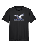 St. Lucie West Centennial HS Flag Football Full Logo - Youth Performance Shirt