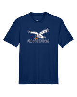 St. Lucie West Centennial HS Flag Football Full Logo - Youth Performance Shirt