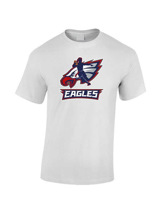 St. Lucie West Centennial HS Flag Football Full Logo 02 - Cotton T-Shirt